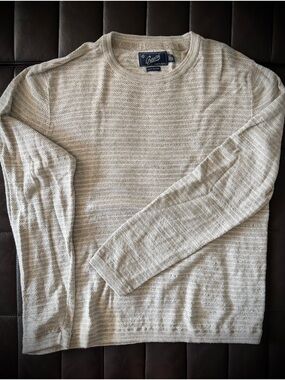 Grayers Cream Knit Crewneck Sweater